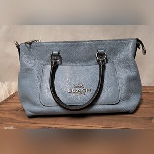 Coach Mini Leather Satchel Bag 11 X 7